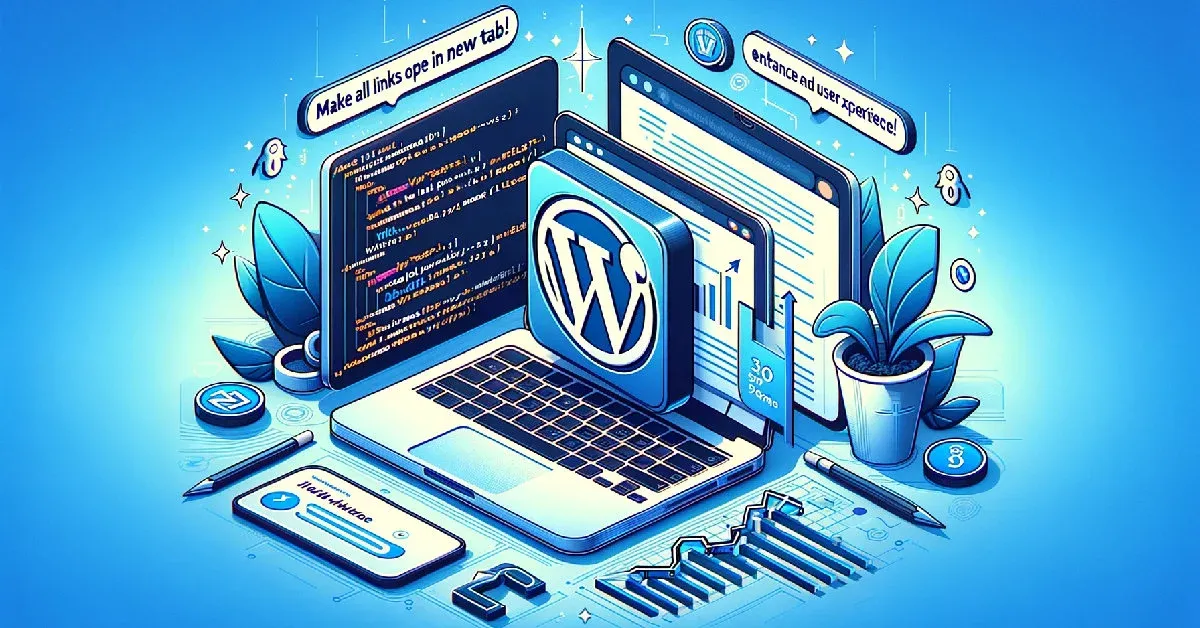 how to open link in new tab in wordpress